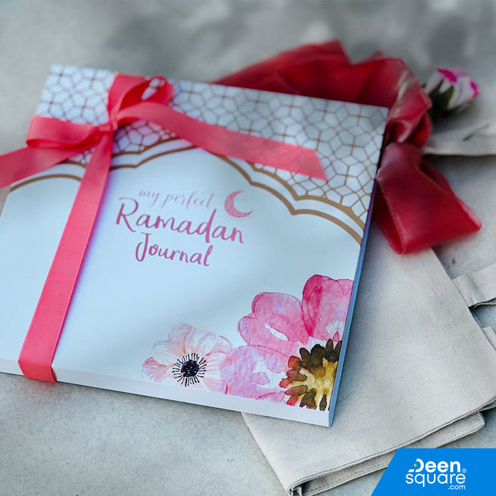 My Perfect Ramadan Journal Gift Pack – Luxury Gold-Foiled Journal with Sabr & Shukr Keepsake