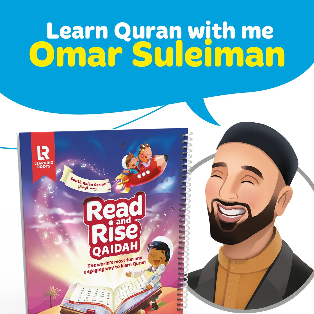 Read & Rise Qaidah (South Asian Script) - Learning Roots - Compatible with Kiitab Pen