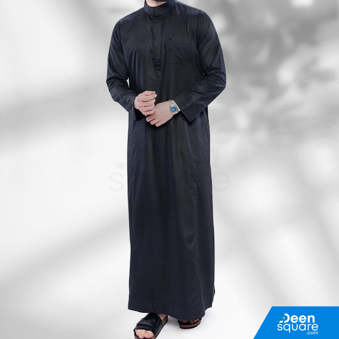 الثوب السعودي الأسود الرجالي - كورفيج