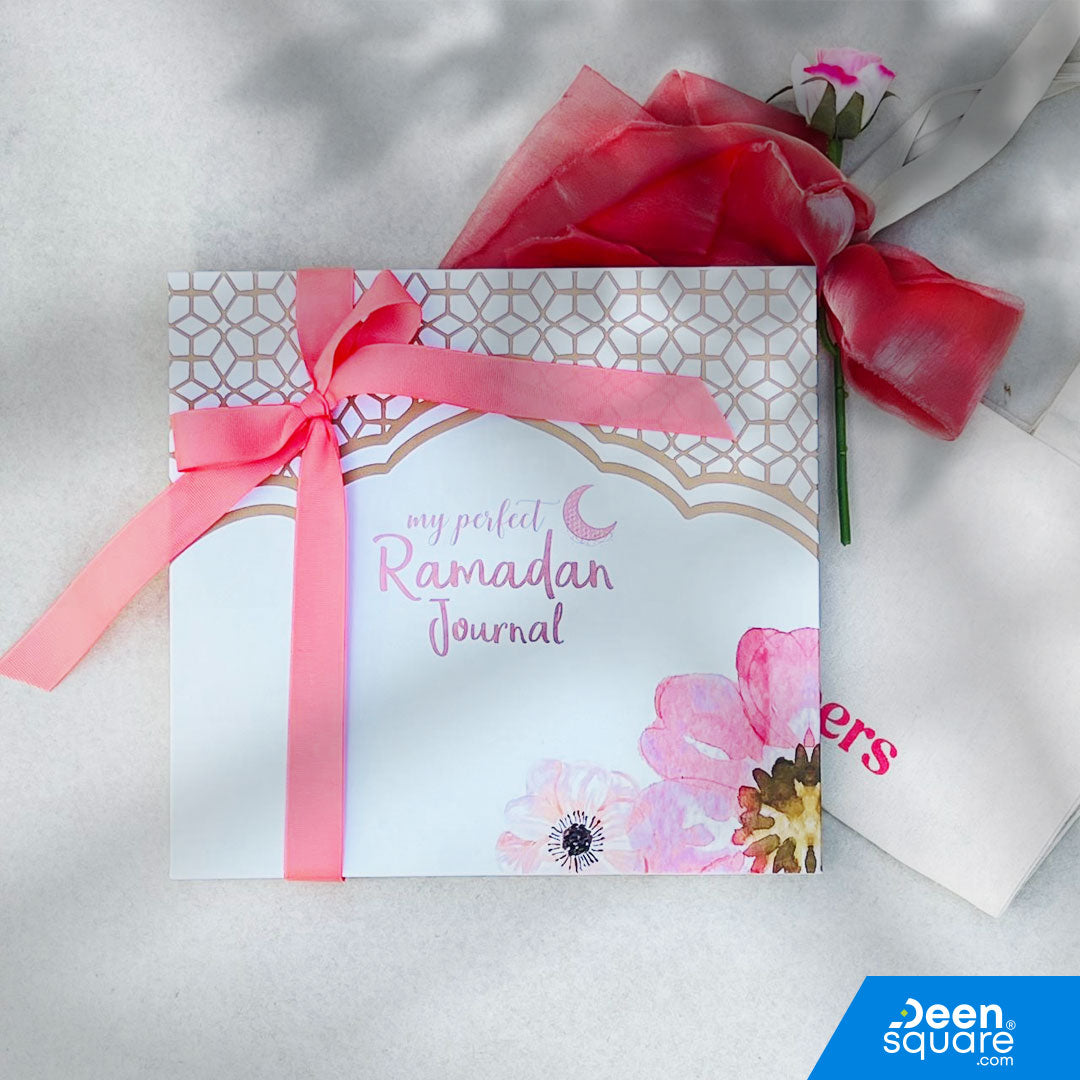 My Perfect Ramadan Journal Gift Pack – Luxury Gold-Foiled Journal with Sabr & Shukr Keepsake
