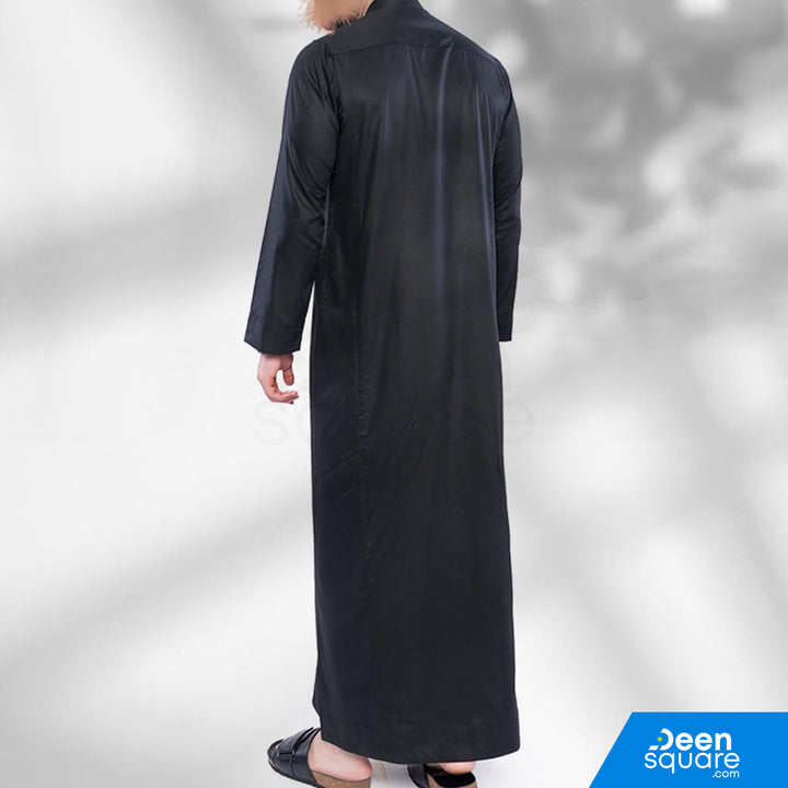 الثوب السعودي الأسود الرجالي - كورفيج