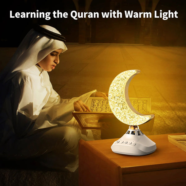 SQ-830 Desk Lamp Quran Speaker with Colorful LED Crescent Light