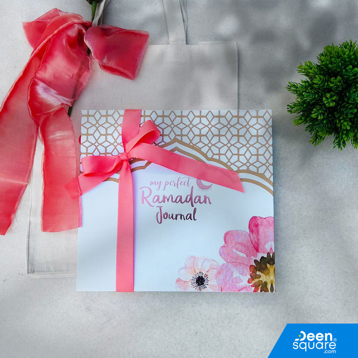 My Perfect Ramadan Journal Gift Pack – Luxury Gold-Foiled Journal with Sabr & Shukr Keepsake