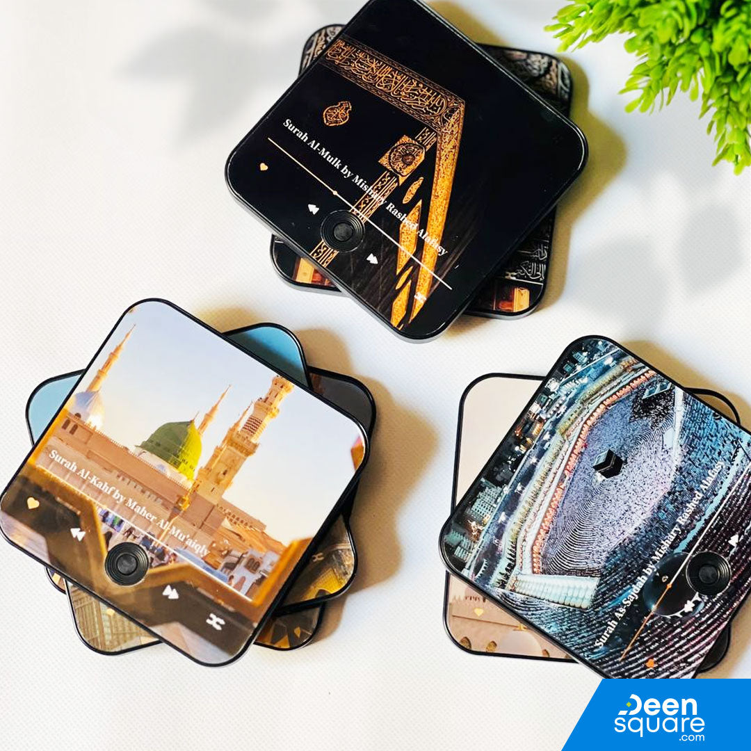 Ayatul Kursi, Surah Fatiha and the 3 Quls - Quran Audio Magnet (Fridge Magnet)