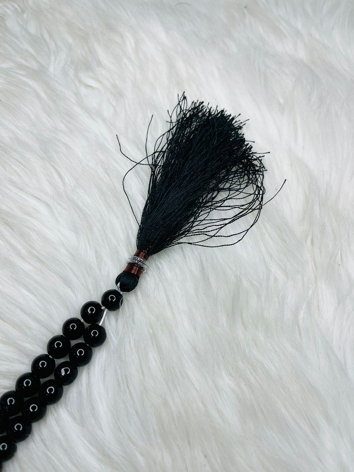 33 Beads Marble Tasbeeh - Black Color