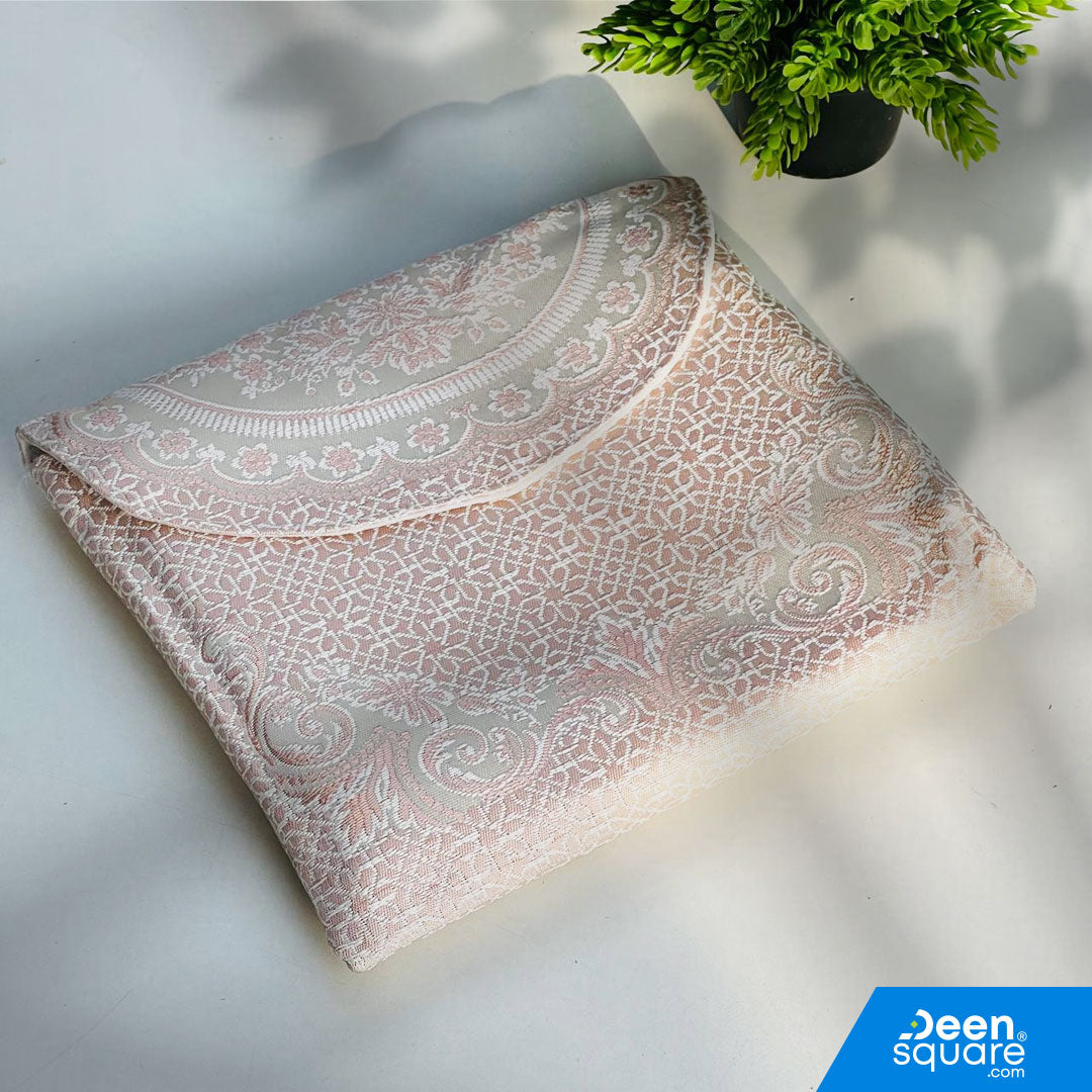 سجادة صلاة فاخرة للسفر مع حقيبة - خفيفة الوزن وصغيرة الحجم - صنع في تركيا (70 × 110 سم)