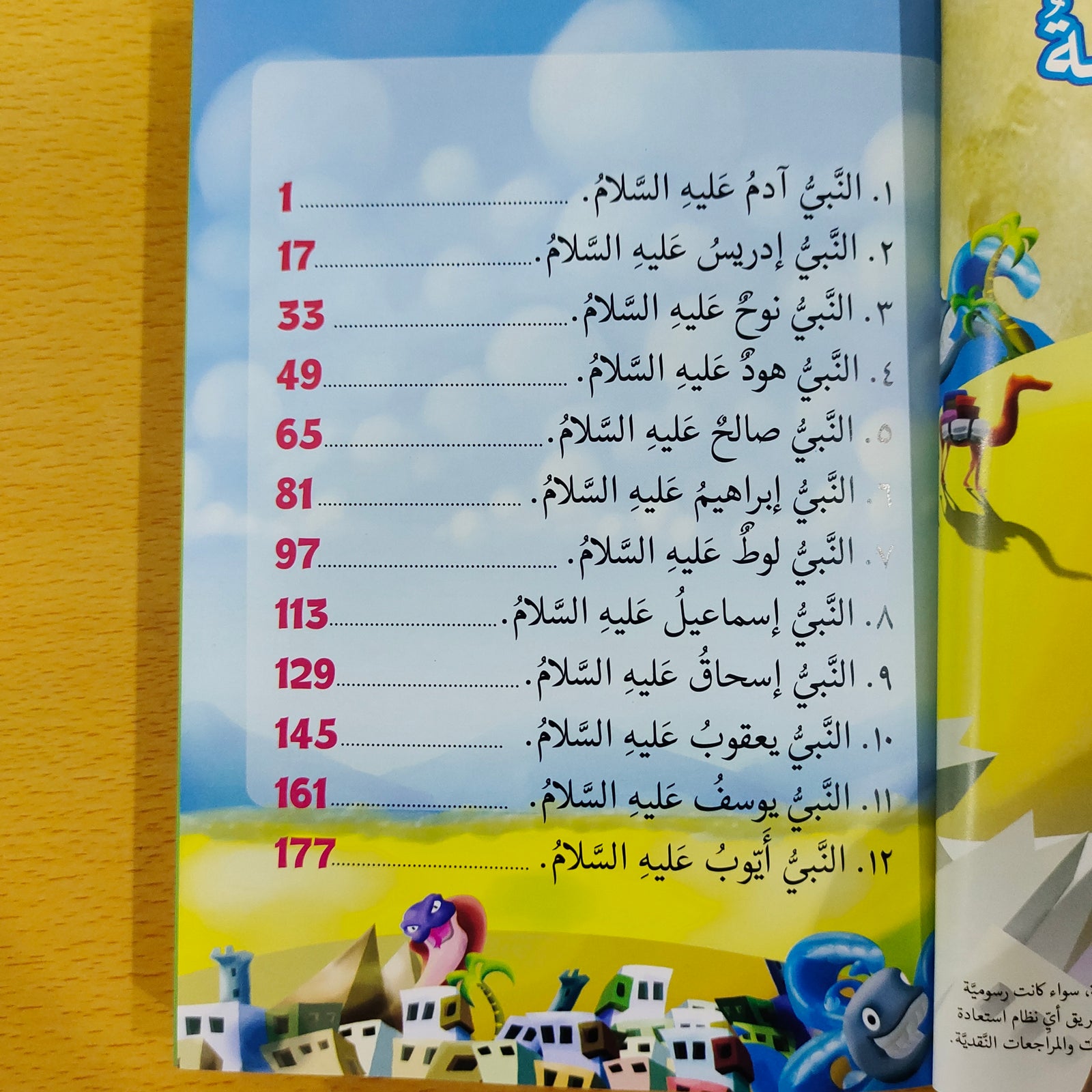 الأنبياء الخمسة والعشرون (25 Blessed Prophet - Arabic)