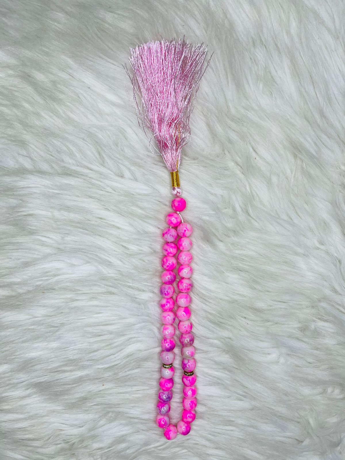 33 Beads Marble Tasbeeh - Pink Color