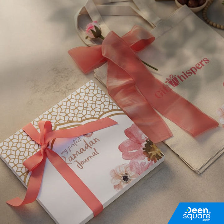 My Perfect Ramadan Journal Gift Pack – Luxury Gold-Foiled Journal with Sabr & Shukr Keepsake