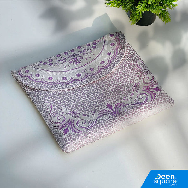 سجادة صلاة فاخرة للسفر مع حقيبة - خفيفة الوزن وصغيرة الحجم - صنع في تركيا (70 × 110 سم)