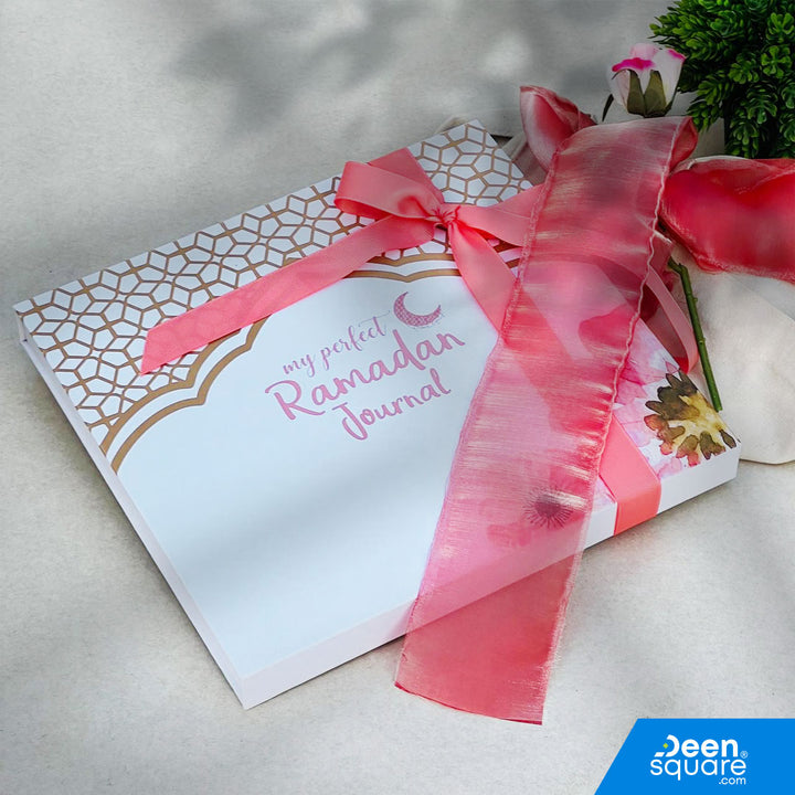My Perfect Ramadan Journal Gift Pack – Luxury Gold-Foiled Journal with Sabr & Shukr Keepsake