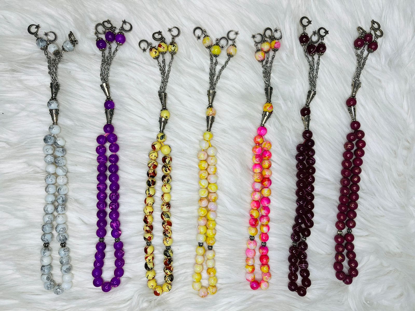 33 Beads Marble Tasbeeh with Chain - 5mm