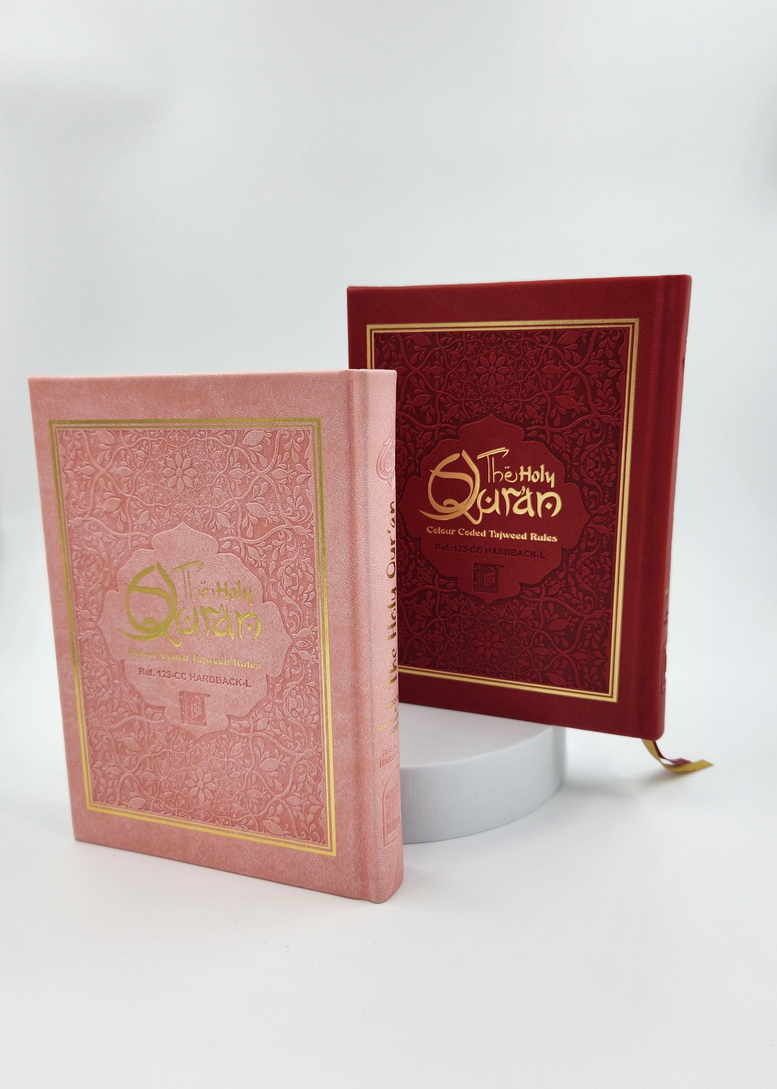 The Holy Quran with Color Coded Tajweed Rules 15 Lines Indo Pak Script Leather Edition Ref 123cc