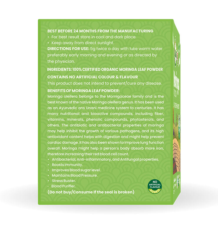 Nutriorg Certified Organic Moringa Powder 100g