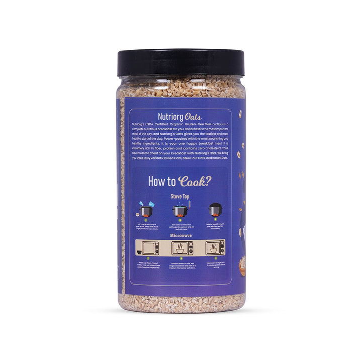 Nutriorg Certified Organic Steelcut Oats 650g