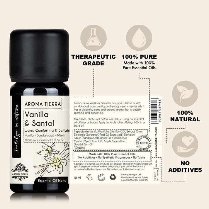 Vanilla & Santal - Pure Essential Oil Blend 10 ml