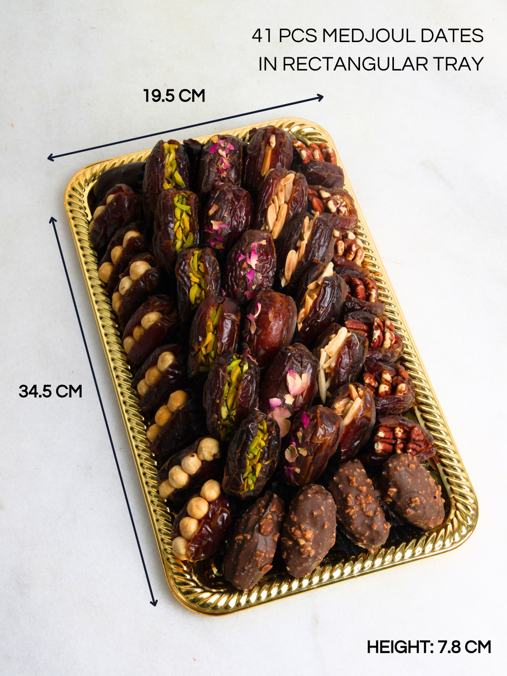 Desert Gold Platter – Luxury Dates &amp; Chocolate Ramadan Gift Tray - Co Chocolat