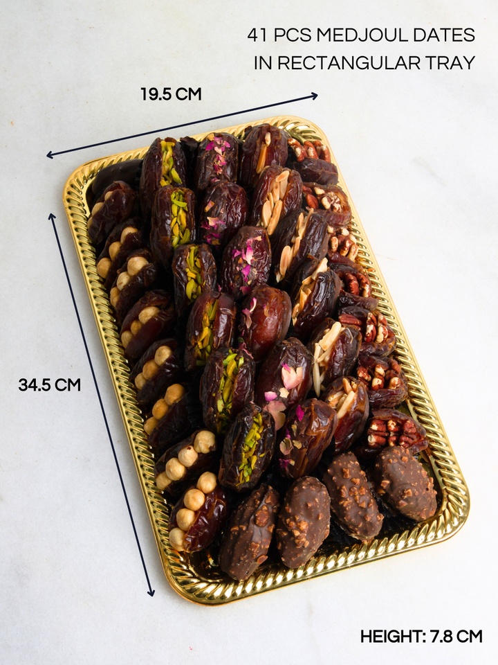 Desert Gold Platter – Luxury Dates &amp; Chocolate Ramadan Gift Tray - Co Chocolat