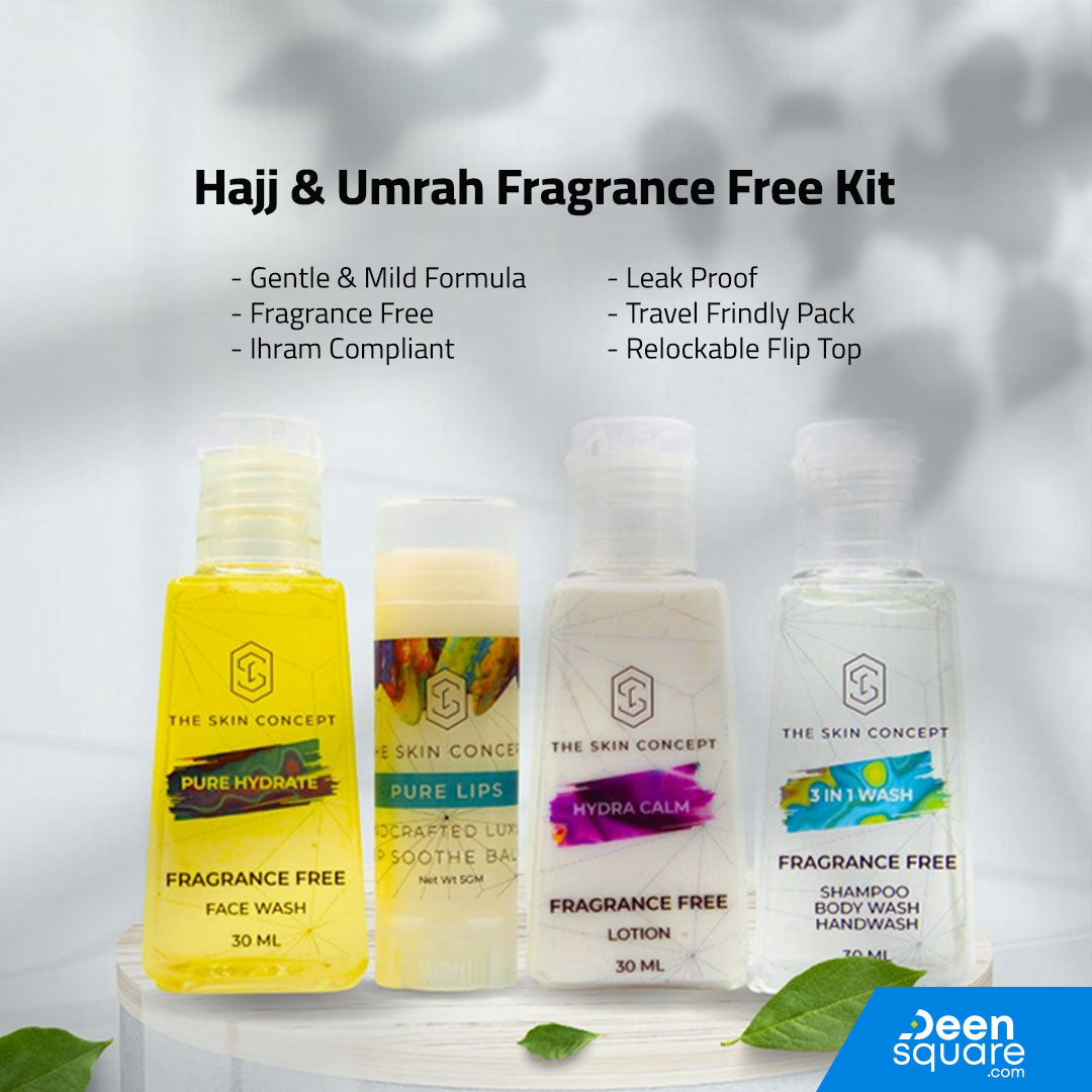 Hajj and Umrah Fragrance free Kit by The Skin Concept
