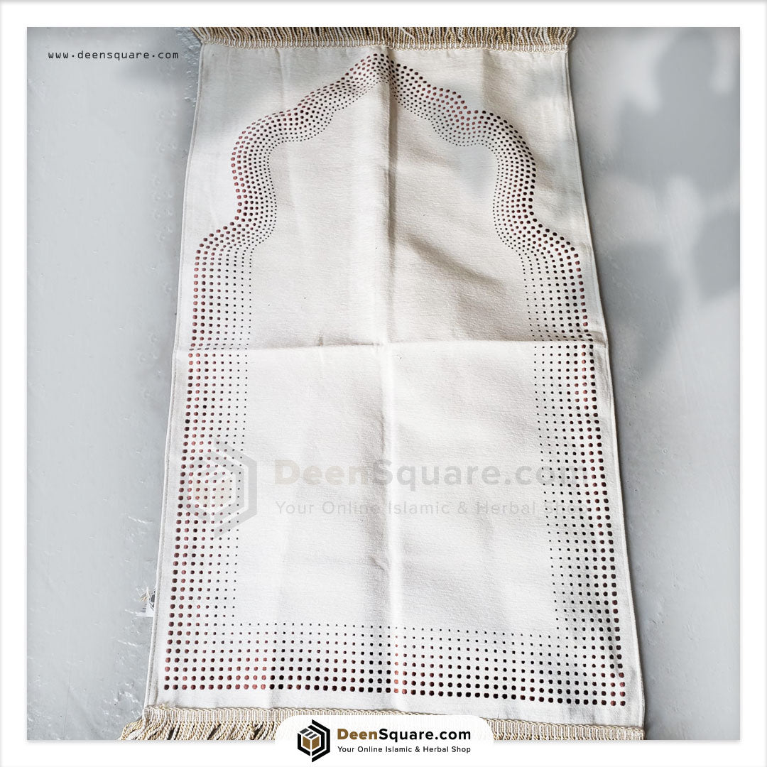 Name Customizable Prayer Mat (Chenille Lined with border)