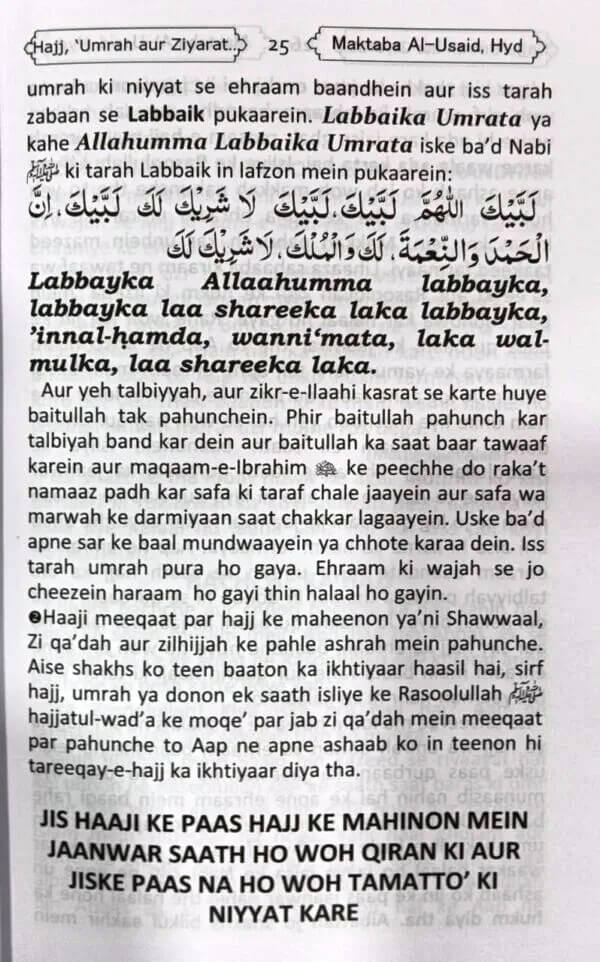 Hajj Umrah aur Ziyaarat - Roman Urdu