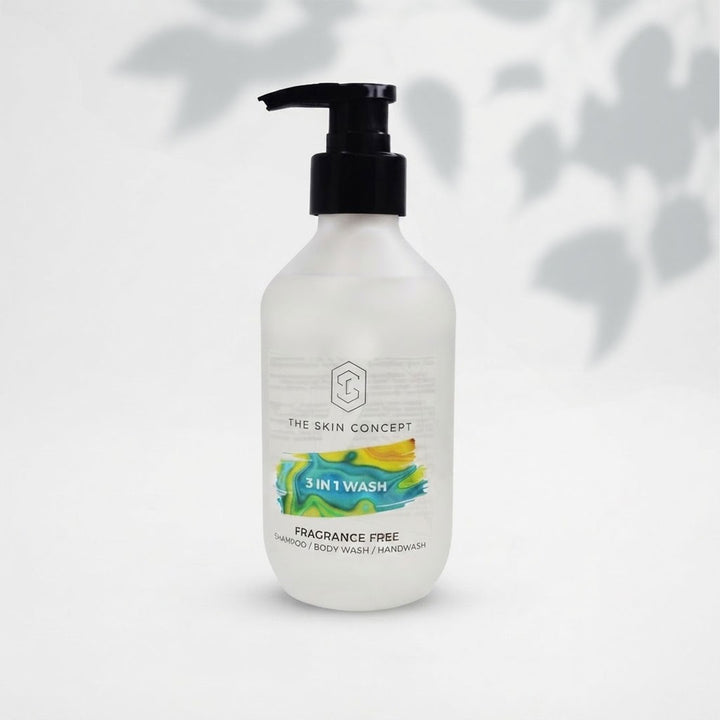 Fragrance Free 3 in 1 Wash (Shampoo, Body &amp; Hand Wash) 275ml | The Skin Concept