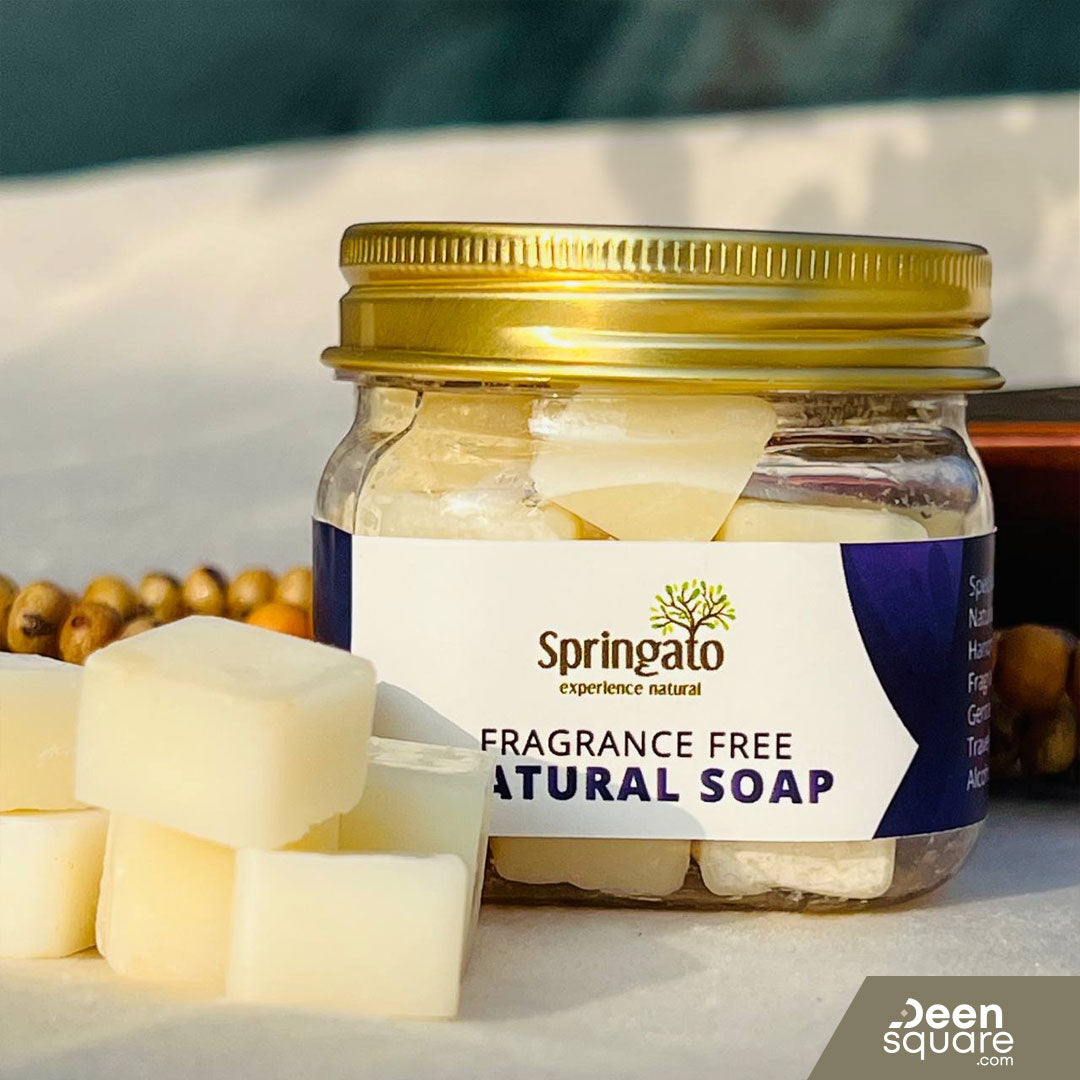 Fragrance Free Natural Soap Pellets for Hajj & Umrah (Unscented Soap)