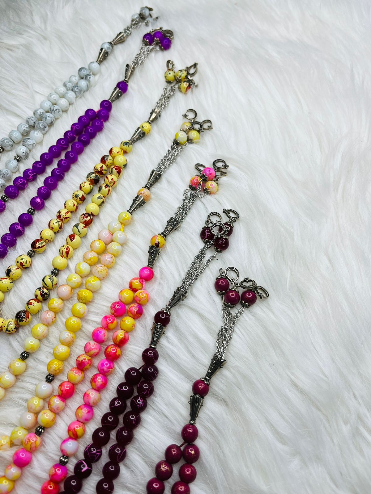 33 Beads Marble Tasbeeh with Chain - 5mm