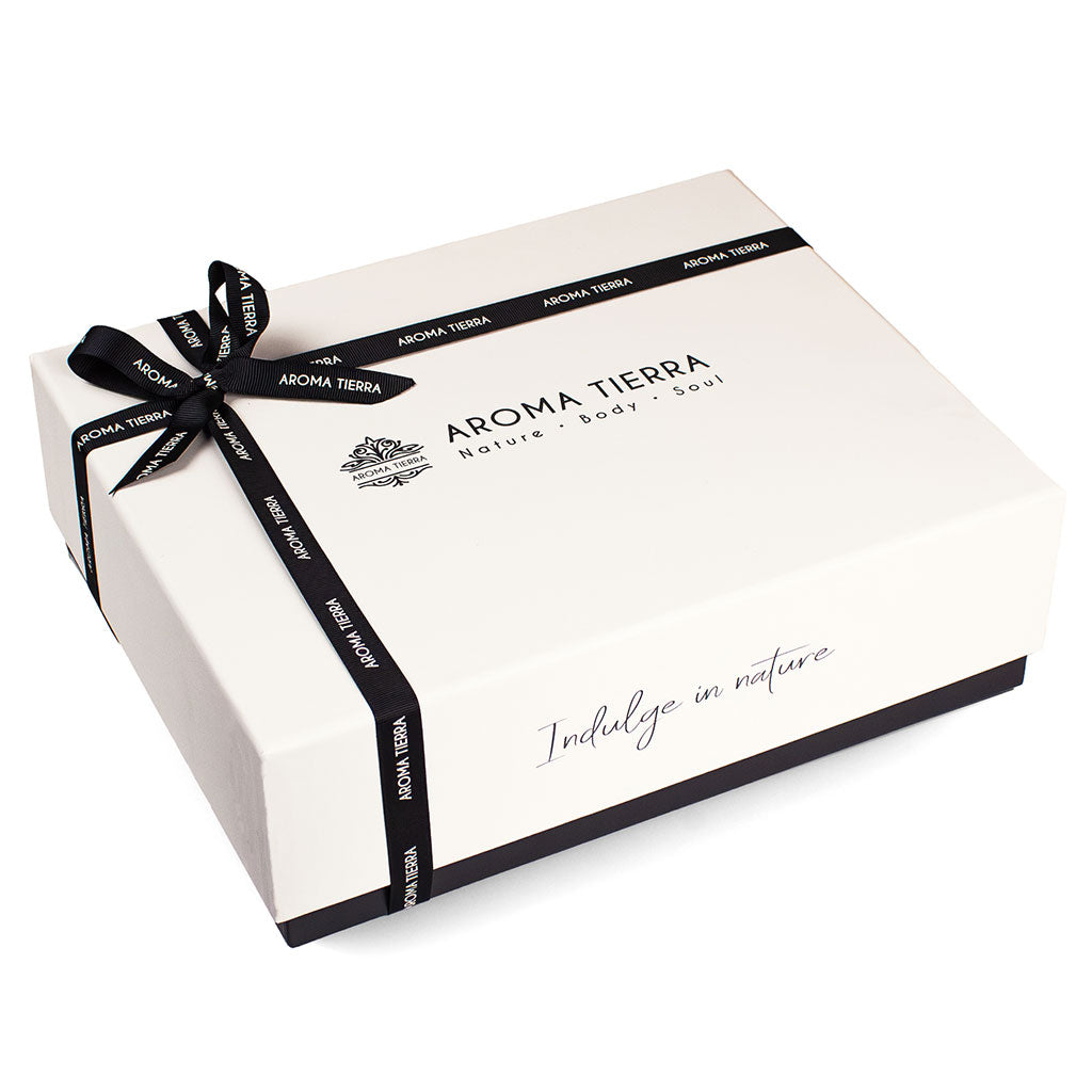 Santorini Gift Set - Ceramic Diffuser &amp; 3 Essential Oils- Aroma Tierra