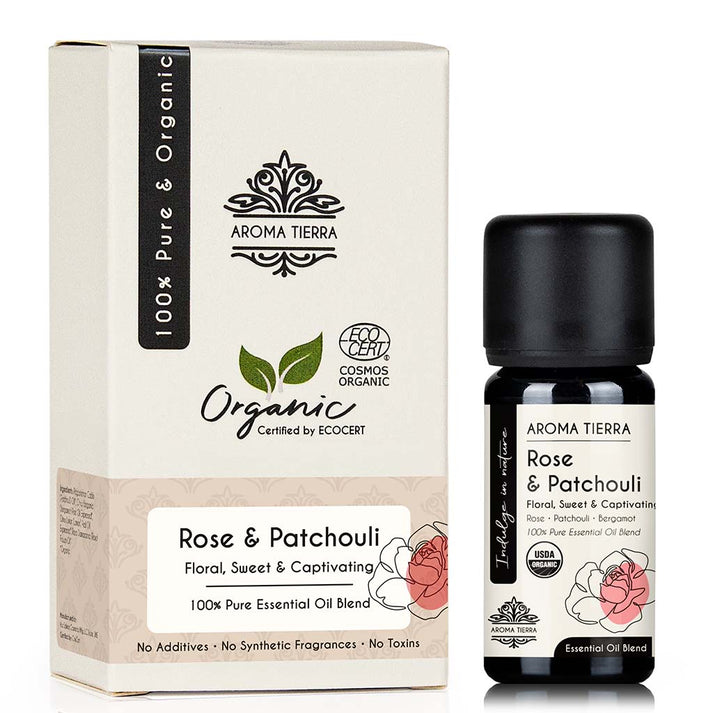 Rose & Patchouli - Pure Essential Oil Blend 10 ml