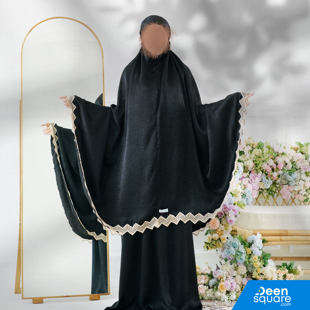 Zaujah Santorini Silk Prayer Dress - Malaysian Telekung