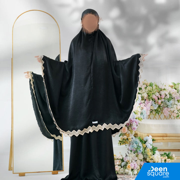 Zaujah Santorini Silk Prayer Dress - Malaysian Telekung