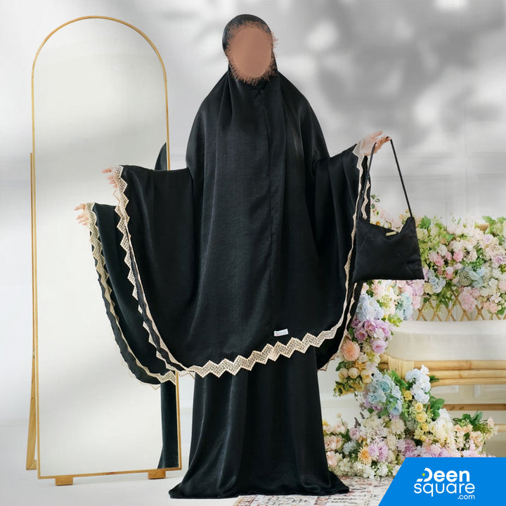 Zaujah Santorini Silk Prayer Dress - Malaysian Telekung