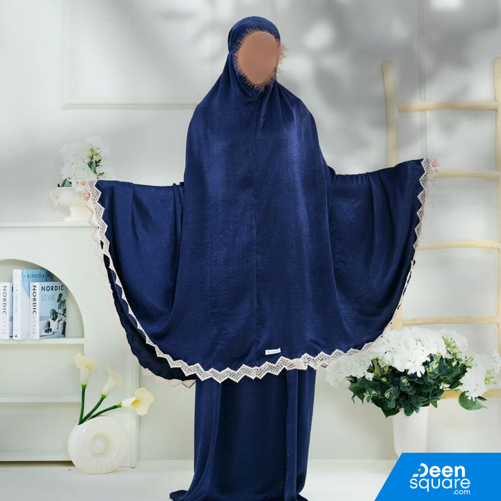 Zaujah Santorini Silk Prayer Dress - Malaysian Telekung