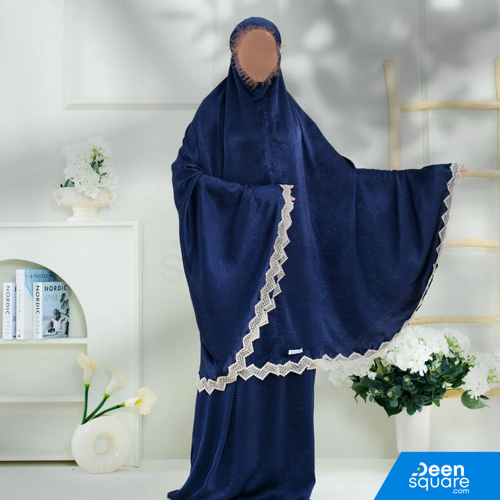 Zaujah Santorini Silk Prayer Dress - Malaysian Telekung