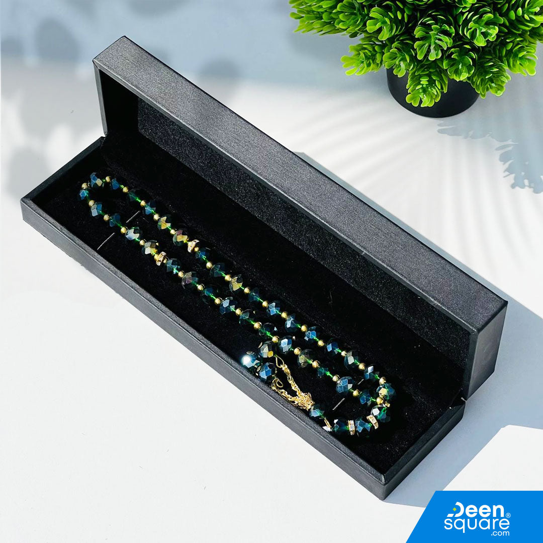 33 Beads Crystal Tasbeeh (تسبيح‎‎) with Gift Box