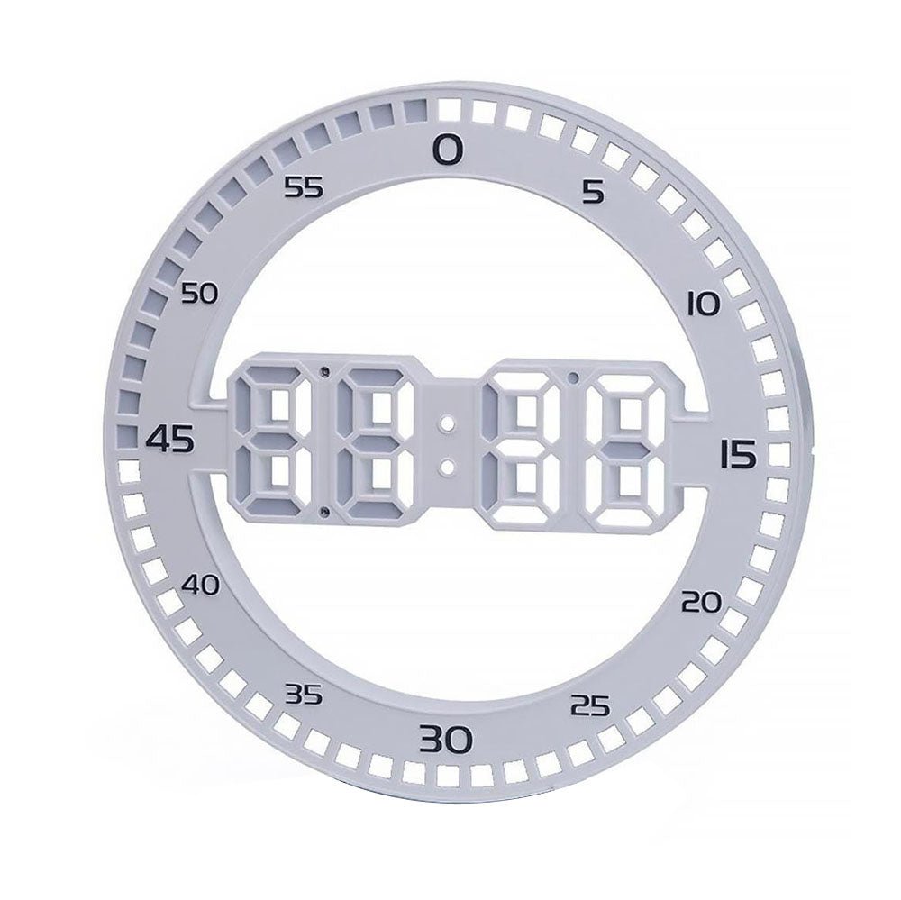 Buy DS-3688L 3D LED Wall Clock at deensquare.com Dubai | UAE. Features time, date, temperature display &amp; automatic brightness adjustment.