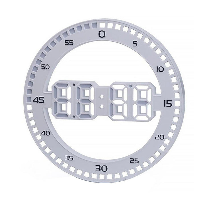Buy DS-3688L 3D LED Wall Clock at deensquare.com Dubai | UAE. Features time, date, temperature display &amp; automatic brightness adjustment.