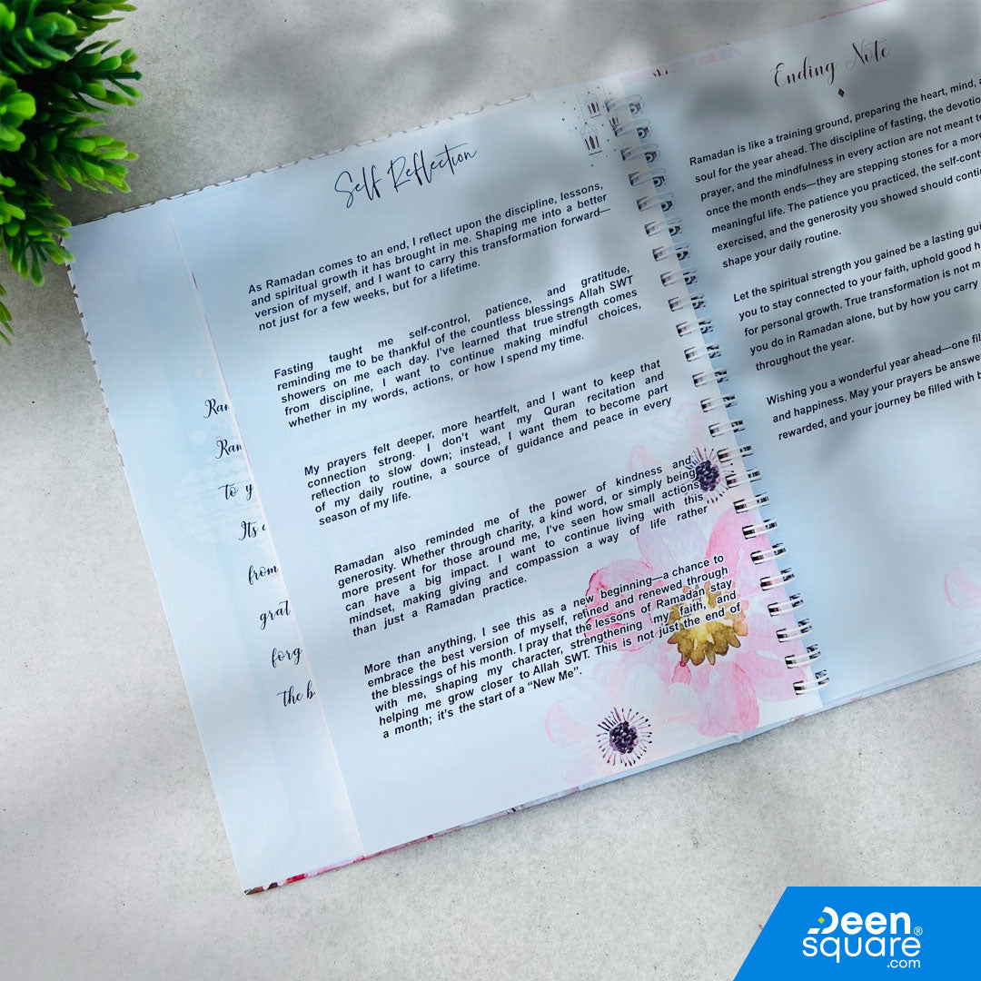 My Perfect Ramadan Journal Gift Pack – Luxury Gold-Foiled Journal with Sabr & Shukr Keepsake