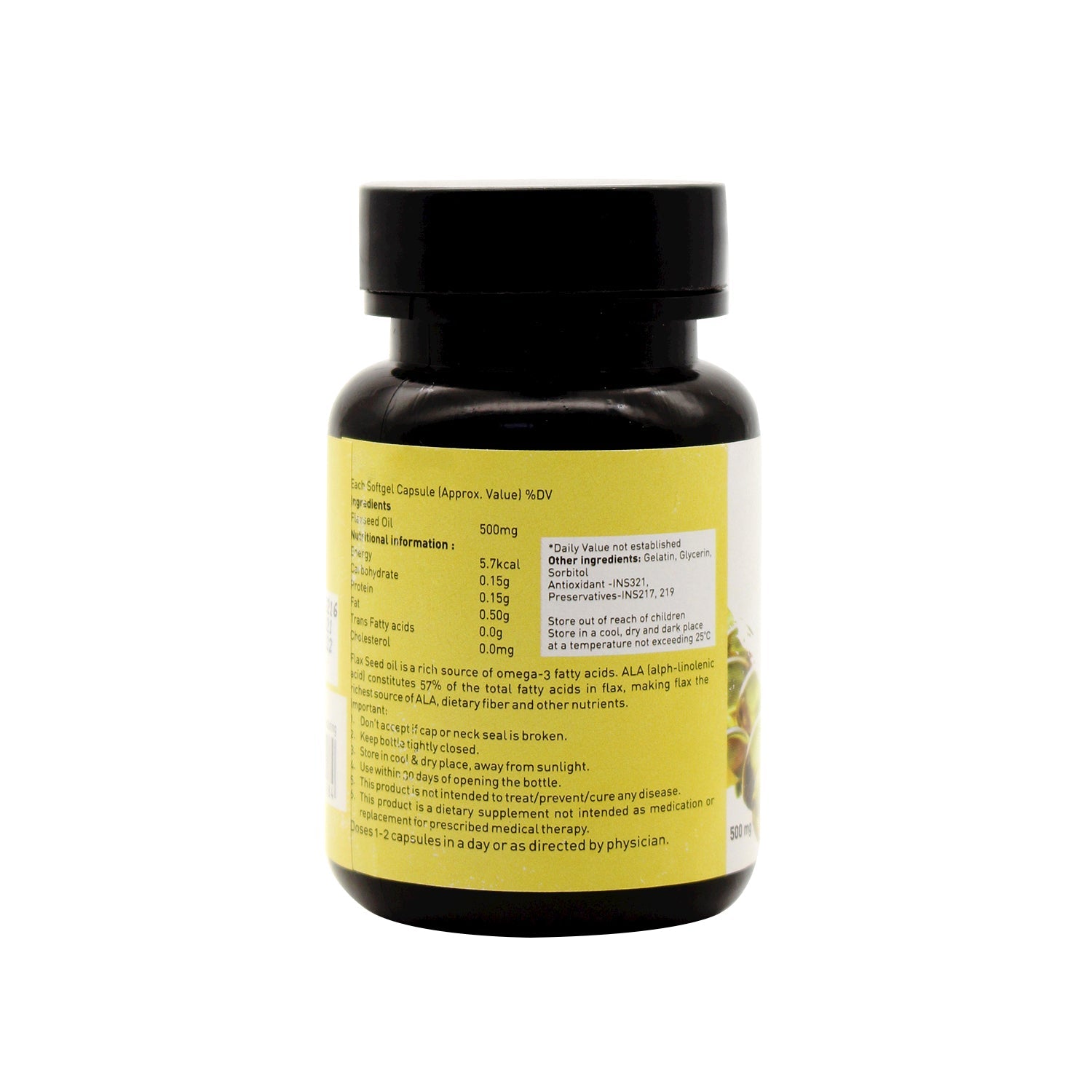 Nutriorg Flaxseed oil soft gel 60 capsule