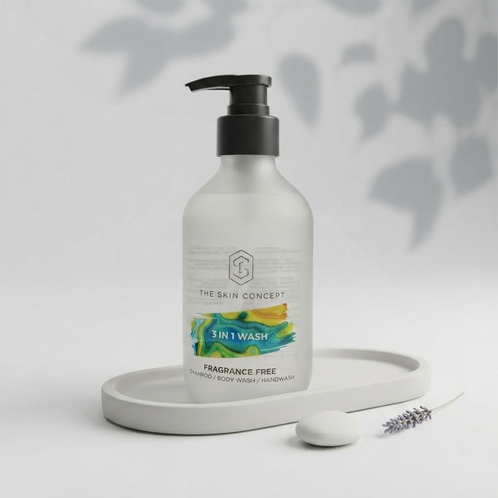 Fragrance Free 3 in 1 Wash (Shampoo, Body &amp; Hand Wash) 275ml | The Skin Concept