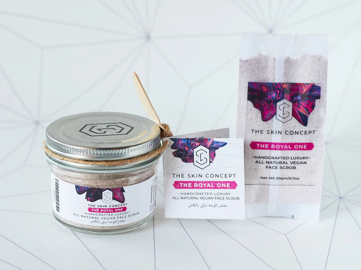 Handcrafted Luxury All Natural Vegan Facial Scrub | The Royal One | The Skin Concept