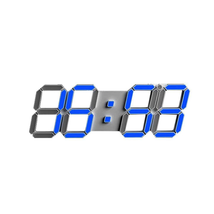 Buy 3D-6608 LED Wall Clock at deensquare.com Dubai | UAE. Features remote control, thermometer, countdown timer, calendar &amp; night light.
