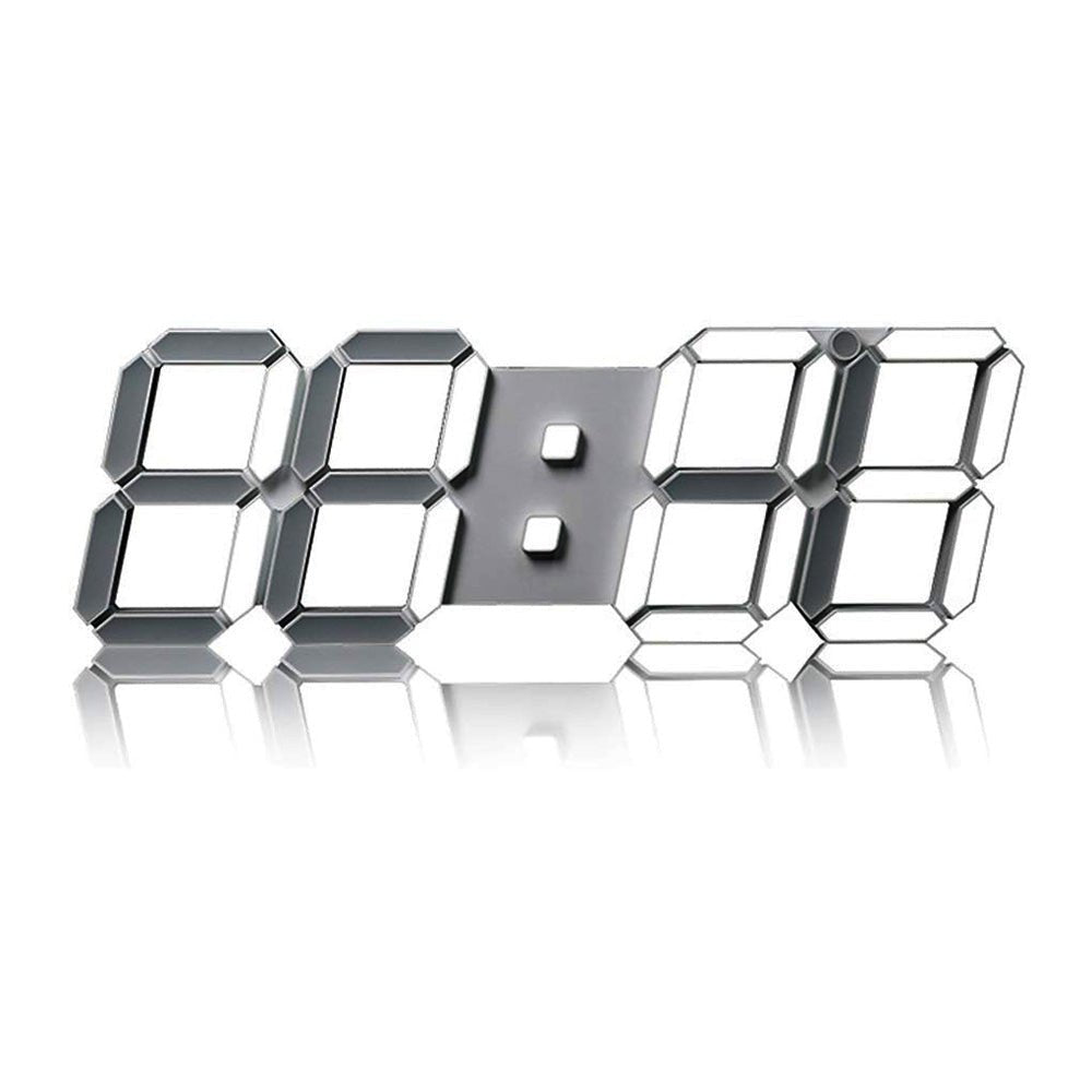 Buy 3D-6608 LED Wall Clock at deensquare.com Dubai | UAE. Features remote control, thermometer, countdown timer, calendar & night light.