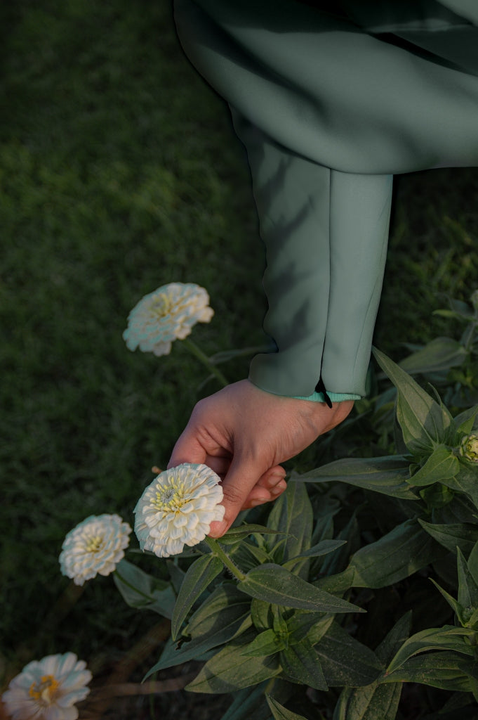 3 Piece Jilbab Plain Wrist with Zip Closure