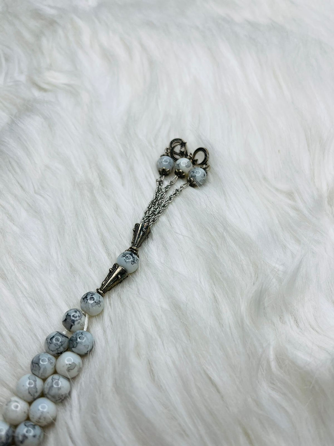 33 Beads Marble Tasbeeh with Chain - 5mm