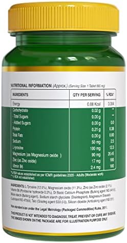 Pure Nutrition Zinc ZMA – 60 Veg Tablets | 800mg Zinc, Magnesium Aspartate & Vitamin B6 | Supports Muscle Recovery, Bone Strength & Deep Sleep | Boosts Energy, Testosterone & Immunity