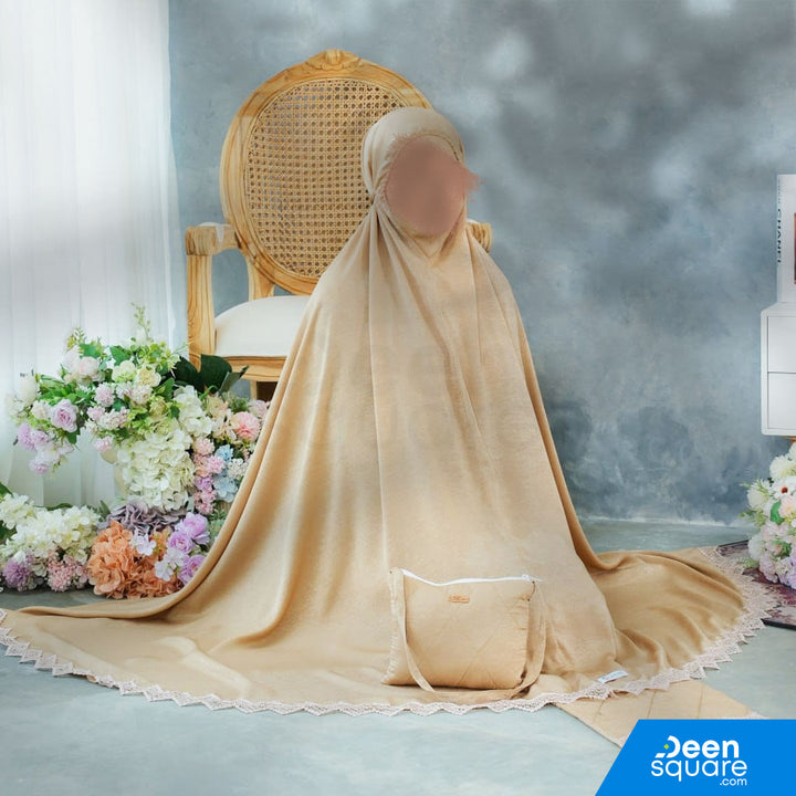 Zaujah Santorini Silk Prayer Dress - Malaysian Telekung