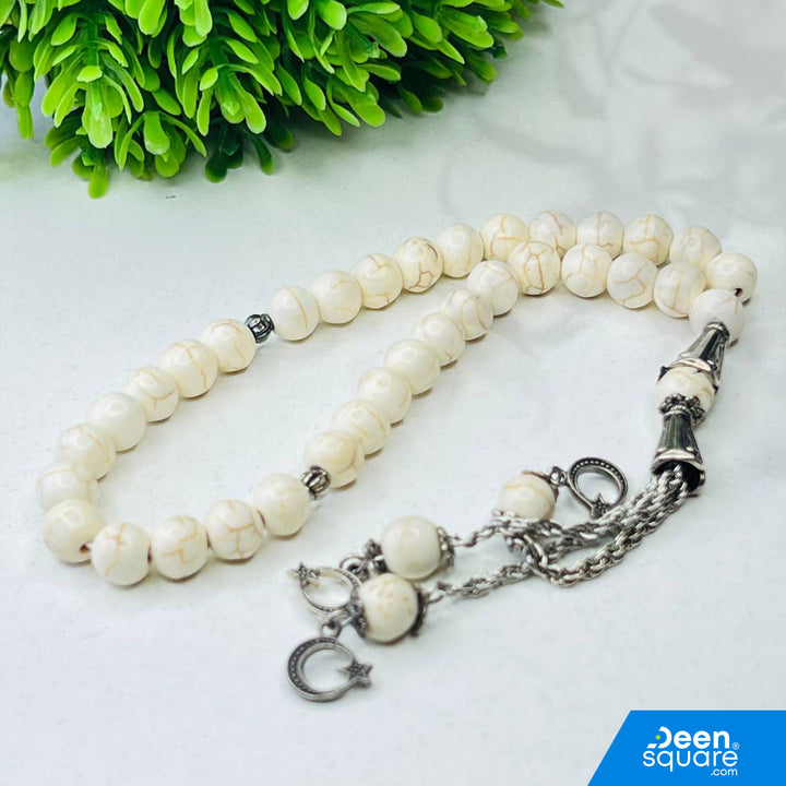 Aqeeq Misbaha – 33 Beads Stone Tasbeeh (Aqiq Prayer Beads)