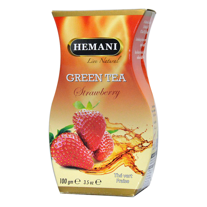 Hemani Green Tea Strawberry 100g